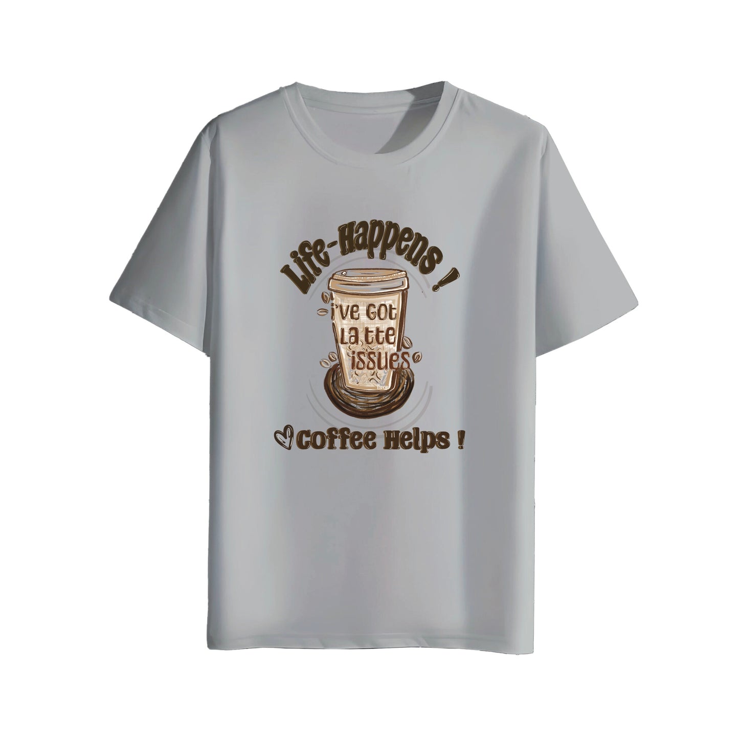 coffee helps grey t-shirt