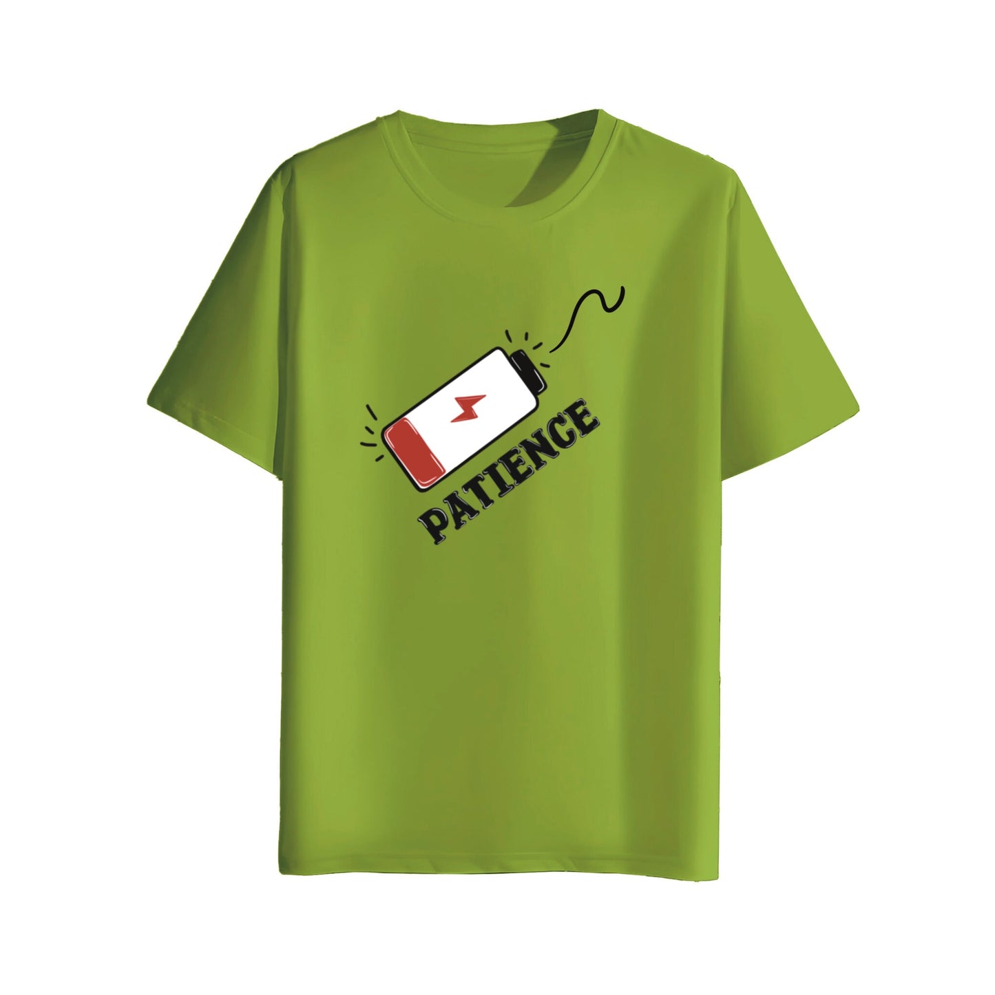low patience parrot green t-shirt
