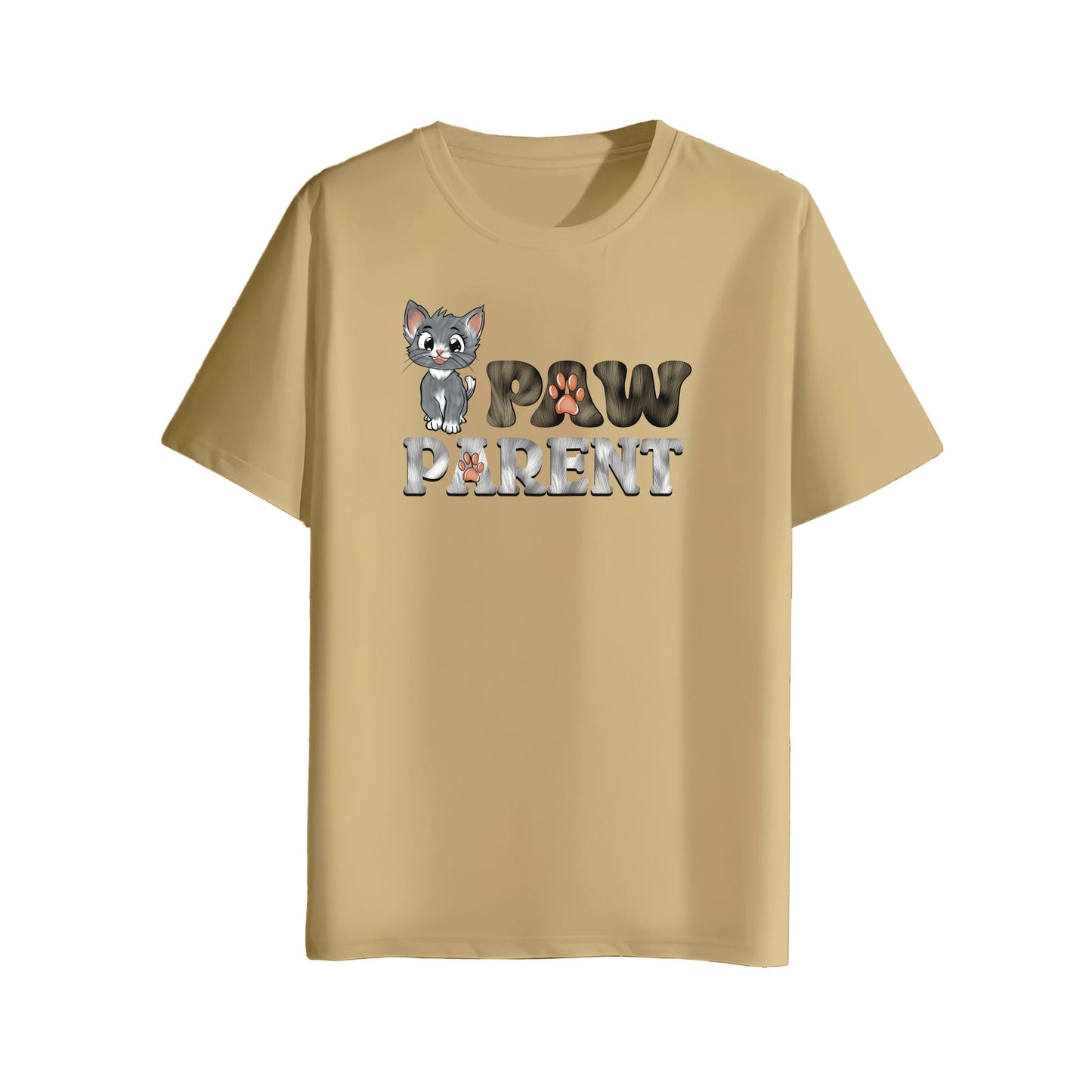 beige paw parent t-shirt