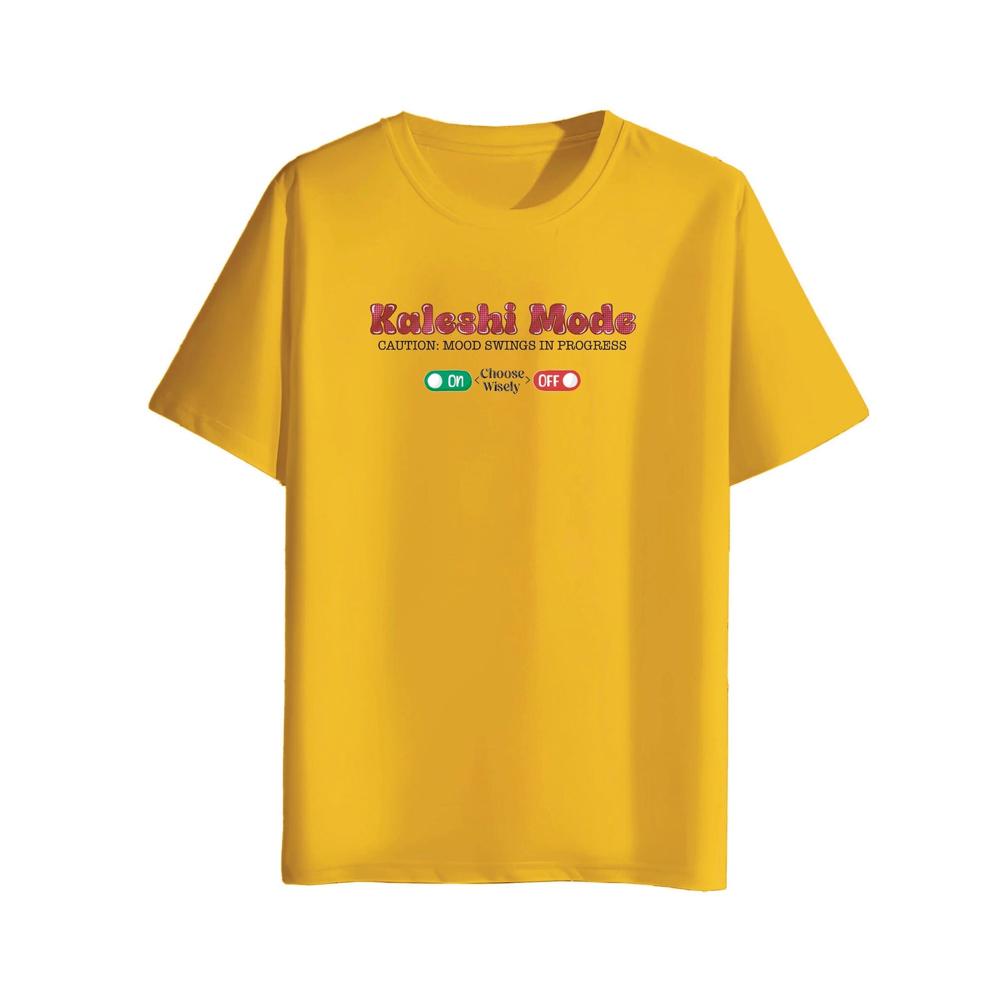 kaleshi mode mustard yellow t-shirt