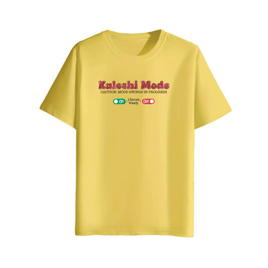kaleshi mode yellow t-shirt