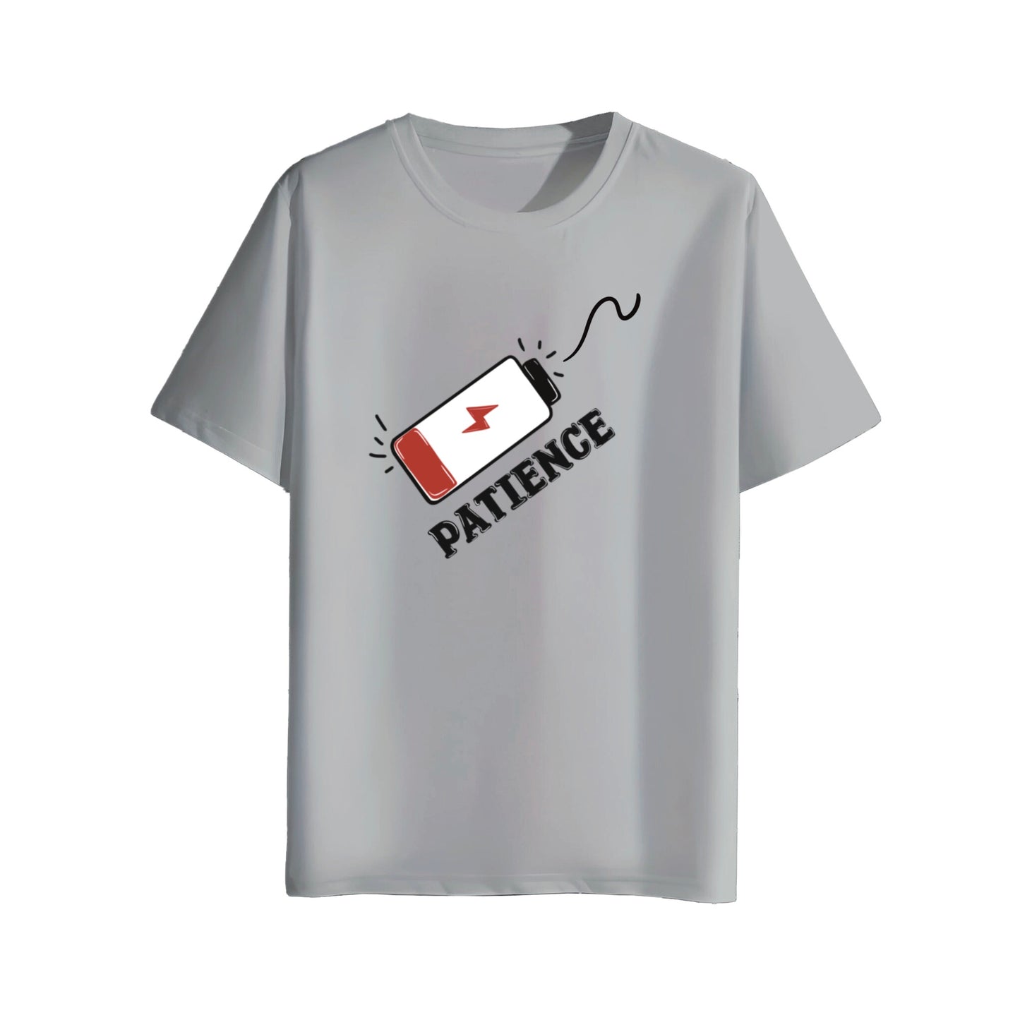 low patience grey t-shirt