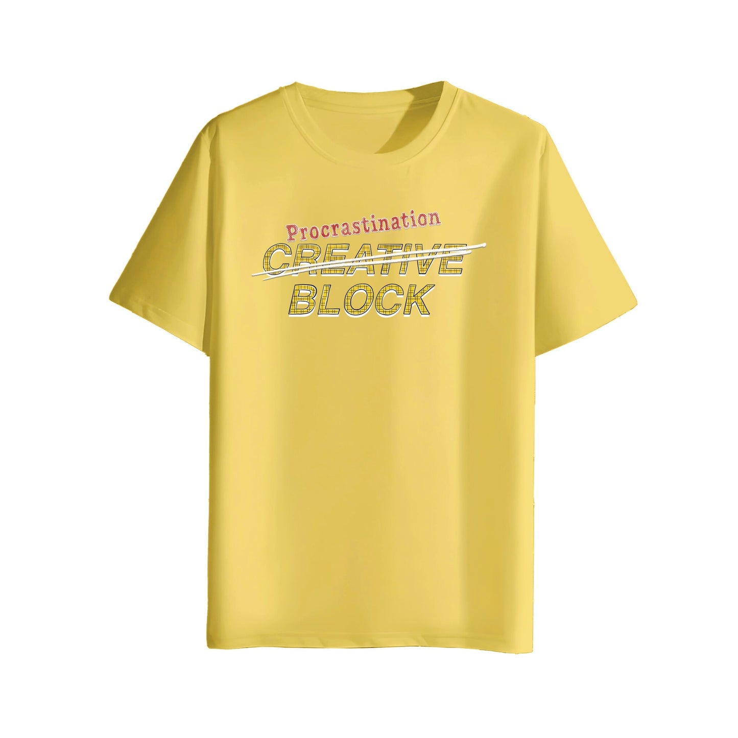 yellow creative block t-shirt
